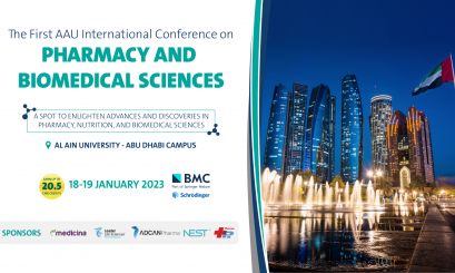 جامعة العين تنظم المؤتمر الدولي الأول للصيدلة والعلوم الطبية الحيوية