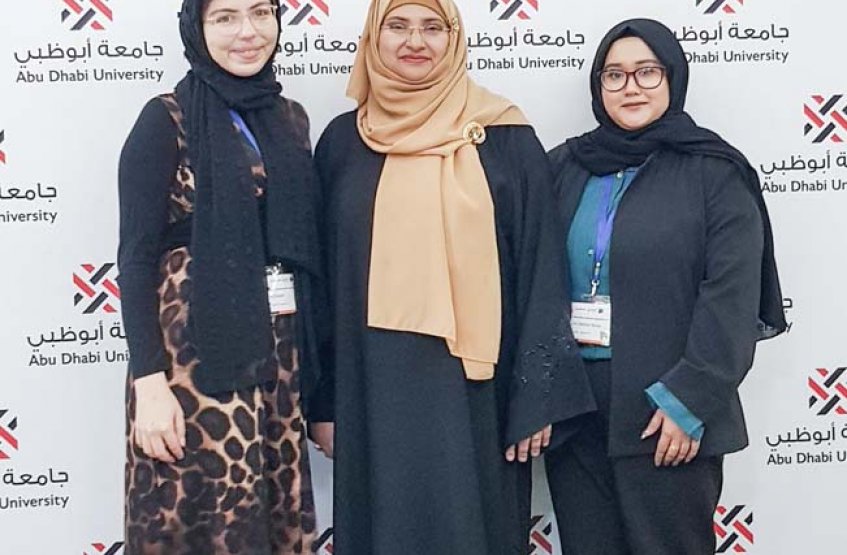 Winners of the Abu Dhabi University Research Competition (CoP students)